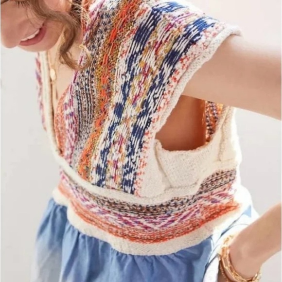 Free People Multicolor Knit Top - Picture 4 of 9